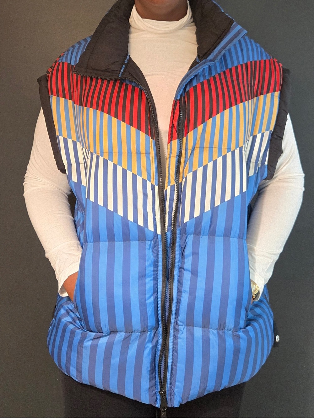 fp movement by free people | in a bubble printed puffer waistcoat | vest | us xl